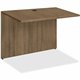 Lorell Essentials Series Bridge - 47.3" x 23.6"29.5" Bridge, 1" Top - Finish: Walnut - Laminate Table Top - Durable, Grommet, Ba