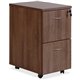 Lorell Essentials Series File/File Mobile File Cabinet - 15.8" x 22"28.4" Pedestal, 1.5" Caster - 2 x File Drawer(s) - Finish: L