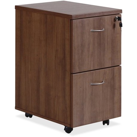 Lorell Essentials Series File/File Mobile File Cabinet - 15.8" x 22"28.4" Pedestal, 1.5" Caster - 2 x File Drawer(s) - Finish: L