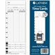 Lathem Model 700E Clock Single Sided Time Cards - White - Black Print Color - 100 / Pack