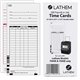 Lathem 7000E Double-Sided Time Cards - 100 Sheet(s) - White - White Sheet(s) - 100 / Pack