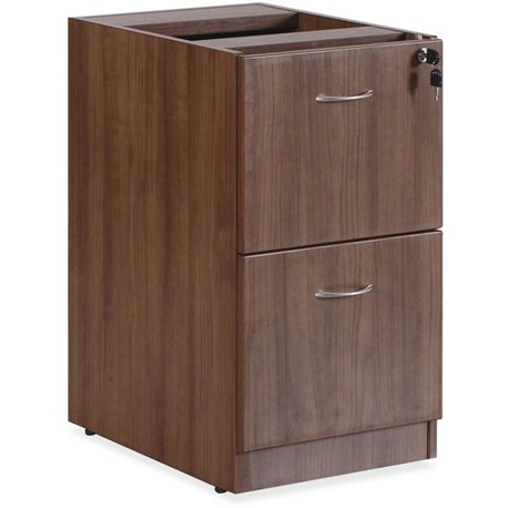 Lorell Essentials Series File/File Fixed File Cabinet - 15.5" x 21.9"28.5" Pedestal, 3.8" - 2 x File Drawer(s) - Finish: Laminat