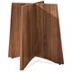 Lorell Essentials Round Conference Table Base - 29.5" x 29.5" x 29" - Material: Steel - Finish: Walnut - Sturdy