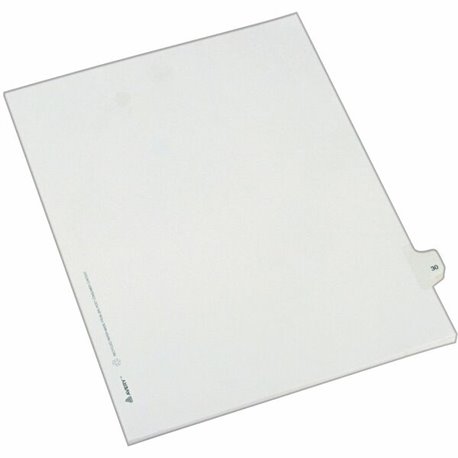 Avery Alllstate Style Individual Legal Dividers - 25 x Divider(s) - Side Tab(s) - 30 - 1 Tab(s)/Set - 8.5" Divider Width x 11" D