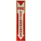 Miller's Creek Luminous Fire Extinguisher Sign - 1 Each - English - Fire Extinguisher Print/Message - 4" Width x 16.8" Height x 