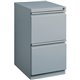 Lorell 20" File/File Mobile File Cabinet with Full-Width Pull - 15" x 19.9" x 27.8" - 2 x Drawer(s) for File - Letter - Vertical