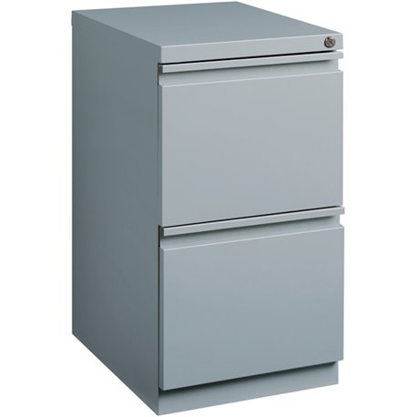 Lorell 20" File/File Mobile File Cabinet with Full-Width Pull - 15" x 19.9" x 27.8" - 2 x Drawer(s) for File - Letter - Vertical