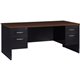 Lorell Fortress Modular Series Double-Pedestal Desk - 72" x 36" , 1.1" Top - 2 x Box, File Drawer(s) - Double Pedestal - Materia