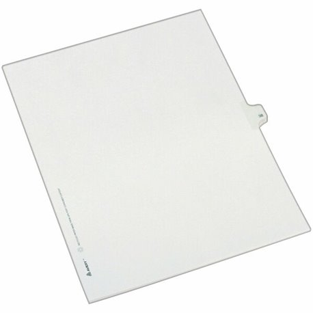 Avery Alllstate Style Individual Legal Dividers - 25 x Divider(s) - Side Tab(s) - 38 - 1 Tab(s)/Set - 8.5" Divider Width x 11" D