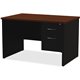 Lorell Fortress Modular Series Right-Pedestal Desk - 48" x 30" , 1.1" Top - 2 x Box, File Drawer(s) - Single Pedestal on Right S