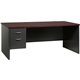 Lorell Fortress Modular Series Left-Pedestal Desk - 72" x 36" , 1.1" Top - 2 x Box, File Drawer(s) - Single Pedestal on Left Sid