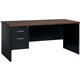 Lorell Fortress Modular Series Left-Pedestal Desk - 66" x 30" , 1.1" Top - 2 x Box, File Drawer(s) - Single Pedestal on Left Sid