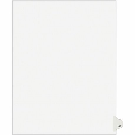 Avery Side Tab Individual Legal Dividers - 500 x Divider(s) - 500 Side Tab(s) - 100 - 1 Tab(s)/Set - 8.5" Divider Width x 11" Di