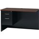 Lorell Fortress Modular Series Left Return - 48" x 24" , 1.1" Top - 2 x Box, File Drawer(s) - Single Pedestal on Left Side - Mat