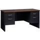 Lorell Fortress Modular Series Double-pedestal Credenza - 60" x 24" , 1.1" Top - 2 x Box, File Drawer(s) - Double Pedestal - Mat