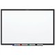 Quartet Classic Magnetic Whiteboard - 36" (3 ft) Width x 24" (2 ft) Height - White Painted Steel Surface - Black Aluminum Frame 