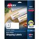 Avery White Shipping Labels, Sure Feed, 2" x 4" , 200 Labels (8253) - 2" Width x 4" Length - Permanent Adhesive - Rectangle - In