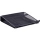 Lorell Mesh Laptop Stand - 3.5" Height x 13" Width x 11.5" Depth - Desktop - Steel, Metal - Black