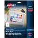 Avery White Shipping Labels, 8-1/2" x 11" , 20 Labels (8255) - 8 1/2" Width x 11" Length - Permanent Adhesive - Inkjet - White -