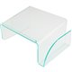 Lorell Phone Stand - 5.5" Height x 11" Width x 10" Depth - Acrylic - Clear, Green