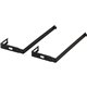 Lorell Partition Hangers - 7" Size - Metal - Black - 1 / Pair