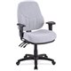 Lorell Bailey High-Back Multi-Task Chair - Gray Acrylic Seat - Black Frame - 1 Each