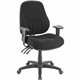 Lorell Bailey High-Back Multi-Task Chair - Black Acrylic Seat - Black Frame - 1 Each