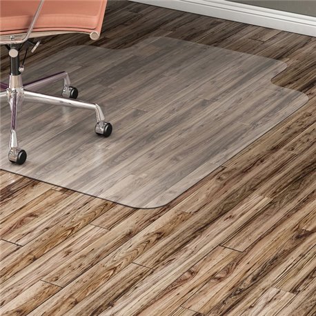 Lorell Nonstudded Wide Lip Chairmat - Tile Floor, Vinyl Floor, Hardwood Floor - 53" Length x 45" Width x 0.060" Thickness - Lip 