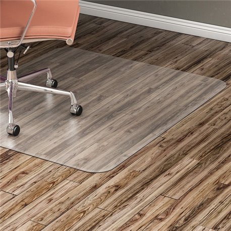 Lorell Nonstudded Chairmat - Tile Floor, Vinyl Floor, Hardwood Floor - 60" Length x 46" Width x 0.060" Thickness - Rectangular -