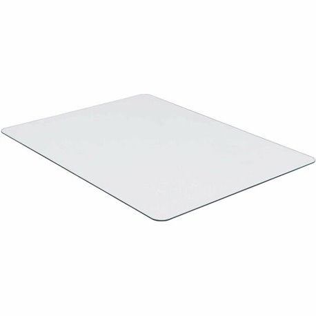 Lorell Tempered Glass Chairmat - Floor, Pile Carpet, Hardwood Floor, Marble - 36" Length x 46" Width x 0.250" Thickness - Rectan