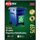 Avery TrueBlock ID Label - Waterproof - 8 1/2" Width x 11" Length - Permanent Adhesive - Rectangle - Laser - Matte - White - Fil