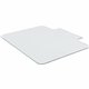 Lorell Tempered Glass Chairmat with Lip - Hardwood Floor, Carpet48" Width x 36" Depth - Lip Size 23" Length x 6" Width - Tempere