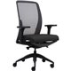 Lorell Executive Mesh High-Back Office Chair - Black Fabric Seat - High Back - Armrest - 1 Each