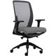 Lorell Executive Mesh High-Back Office Chair - Gray Vinyl Seat - High Back - Armrest - 1 Each