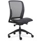 Lorell Mesh Mid-Back Office Chair - Mid Back - Black - 1 Each