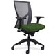 Lorell Justice Series Mesh High-Back Chair - Fern Green Fabric, Foam Seat - High Back - Black - 1 Each