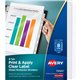 Avery Print & Apply Sheet Protector Dividers - 8 x Divider(s) - 8 - 8 Tab(s)/Set - 8.5" Divider Width x 11" Divider Length - 3 H
