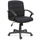 Lorell SOHO Upholstered Task Chair - Black Fabric Seat - Black Fabric Back - 1 Each