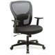 Lorell Mid-back Task Chair - Black Fabric Seat - Black Mesh Back - Mid Back - 1 Each