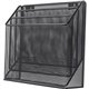 Lorell Mesh Desktop Organizer - 3 Tier(s) - 11.4" Height x 3.5" Width12.7" Length%Desktop - Durable - Black - Metal - 1 Each