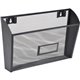 Lorell Mesh Wire Wall Pocket - 6.6" Height x 12.6" Width x 4.8" Depth - Black - 1 Each