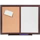 Lorell Combo Dry-Erase/Cork Board - 36" (3 ft) Width x 48" (4 ft) Height - Melamine Surface - Mahogany Wood Frame - 1 Each