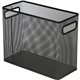 Lorell Mesh Tabletop Hanging File Holder - Black - Steel - 1 Each