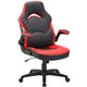 Lorell Bucket Seat High-back Gaming Chair - Red, Black Seat - Red, Black Back - 5-star Base - 28" Length x 20.5" Width x 47.5" H