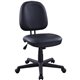 Lorell Vinyl Contoured Task Chair - Vinyl Seat - Vinyl Back - 5-star Base - Black - Plastic - 1 Each