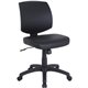 Lorell Task Chair - Polyvinyl Chloride (PVC) Seat - Polyvinyl Chloride (PVC) Back - 5-star Base - Black - 1 Each