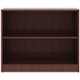 Lorell Laminate Bookcase - 2 Shelf(ves) - 29.5" Height x 36" Width x 12" Depth - Sturdy, Adjustable Feet, Adjustable Shelf - The