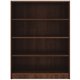 Lorell Laminate Bookcase - 4 Shelf(ves) - 48" Height x 36" Width x 12" Depth - Sturdy, Adjustable Feet - Walnut - Laminate - 1 E
