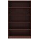 Lorell Laminate Bookcase - 0.8" Shelf, 36" x 12"60" - 5 Shelve(s) - 4 Adjustable Shelf(ves) - Square Edge - Material: Thermofuse