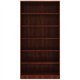 Lorell Laminate Bookcase - 6 Shelf(ves) - 73" Height x 36" Width x 12" Depth - Sturdy, Adjustable Feet, Adjustable Shelf - Therm